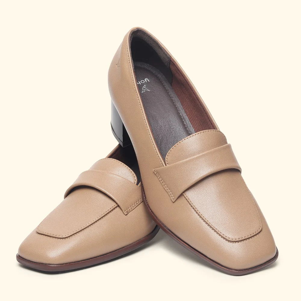 Bliss Heel Loafers For Women|Comfortable Work Heels| - Image 10