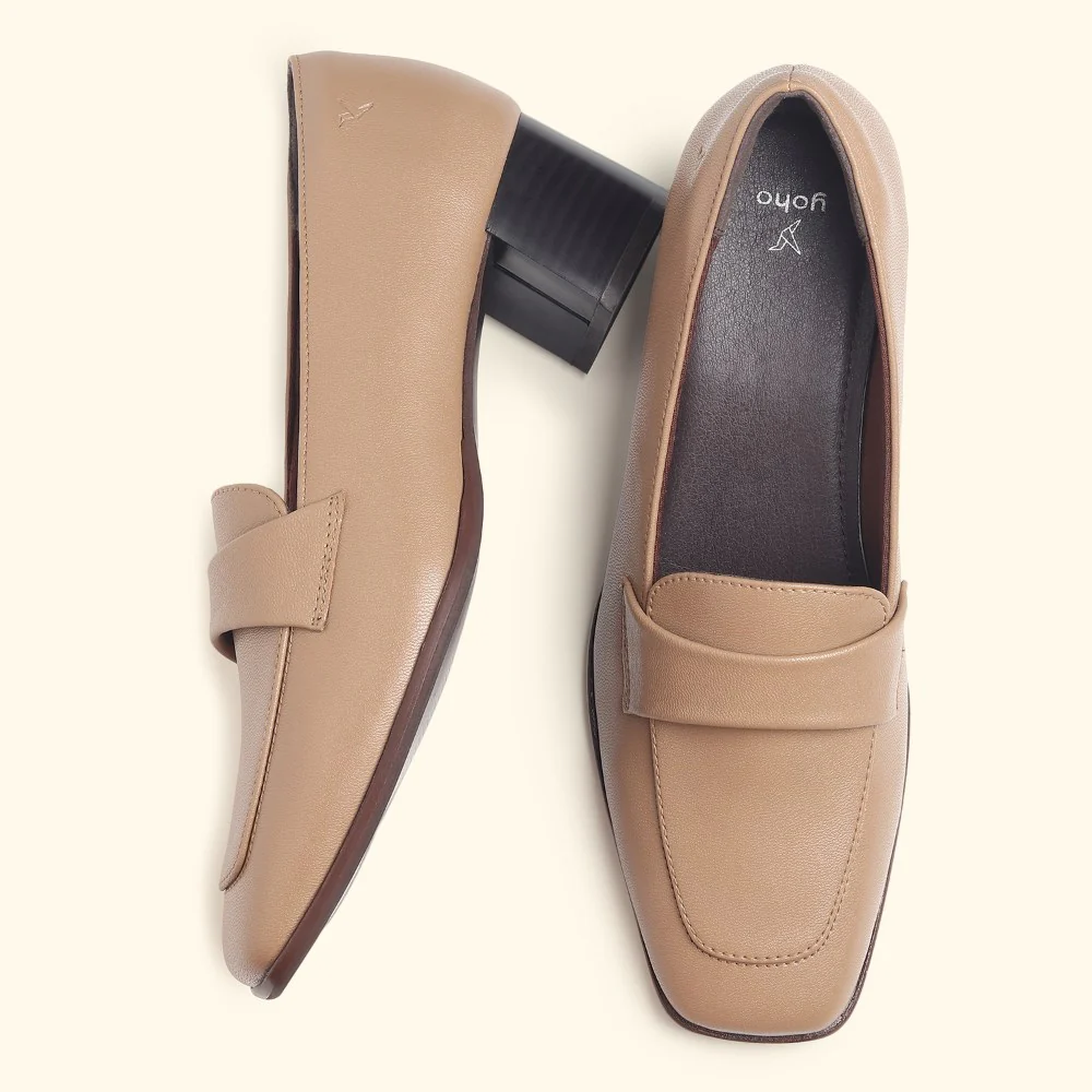 Bliss Heel Loafers For Women|Comfortable Work Heels| - Image 11