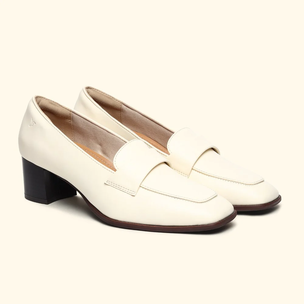 Bliss Heel Loafers For Women|Comfortable Work Heels| - Image 12