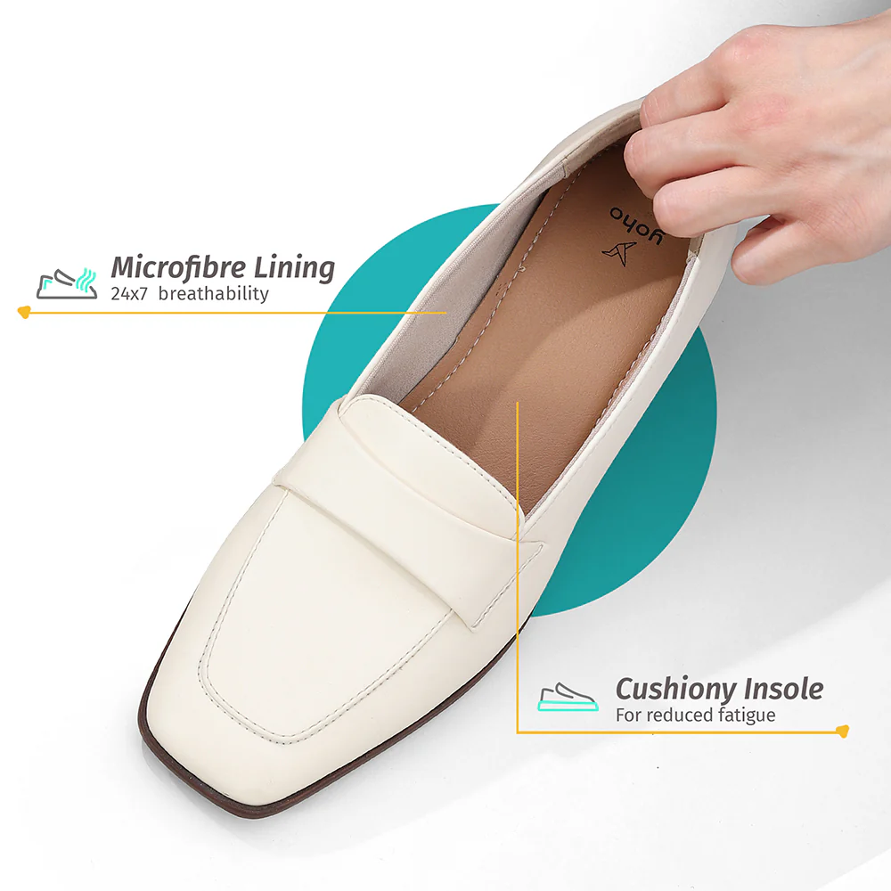Bliss Heel Loafers For Women|Comfortable Work Heels| - Image 13