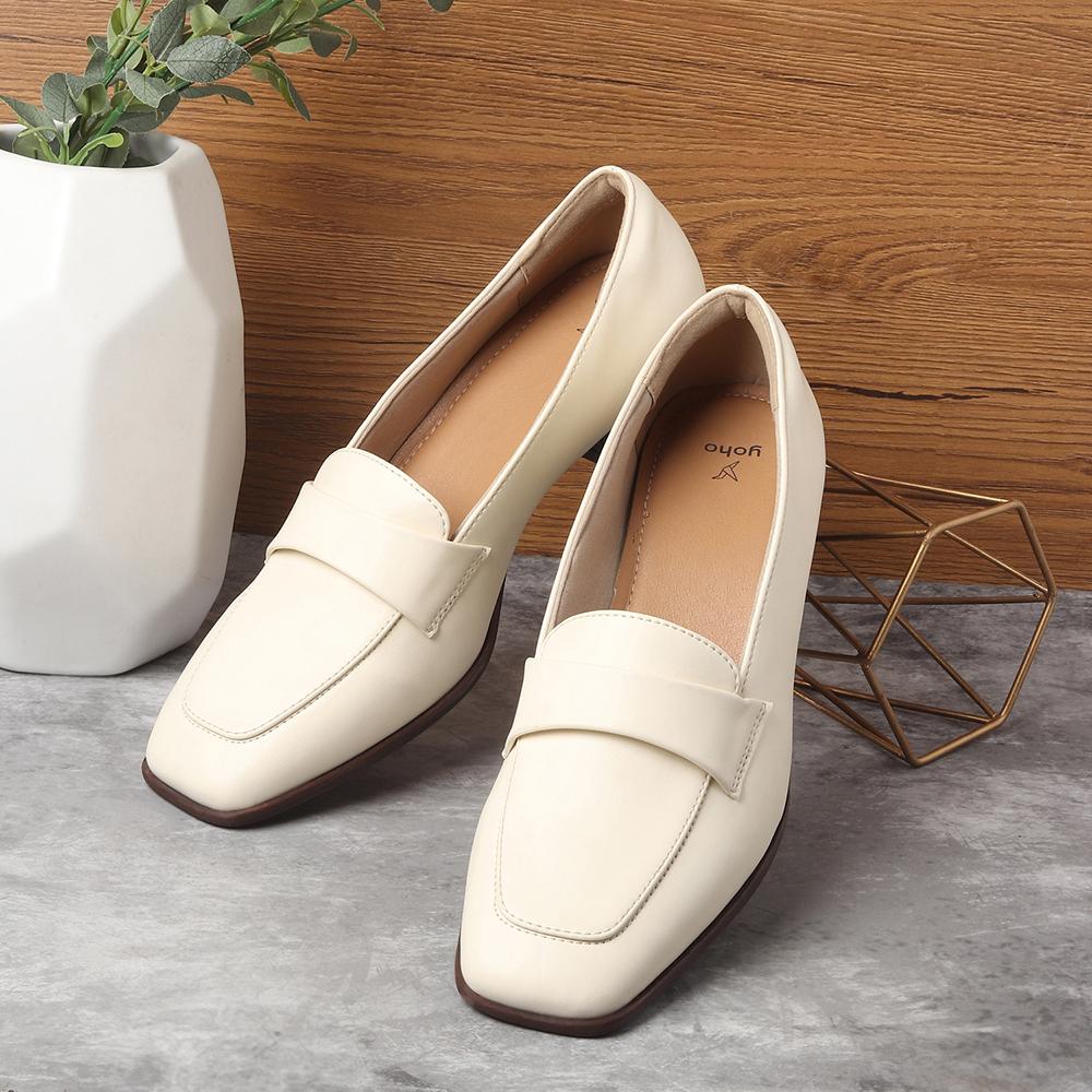 Bliss Heel Loafers For Women|Comfortable Work Heels| - Image 14