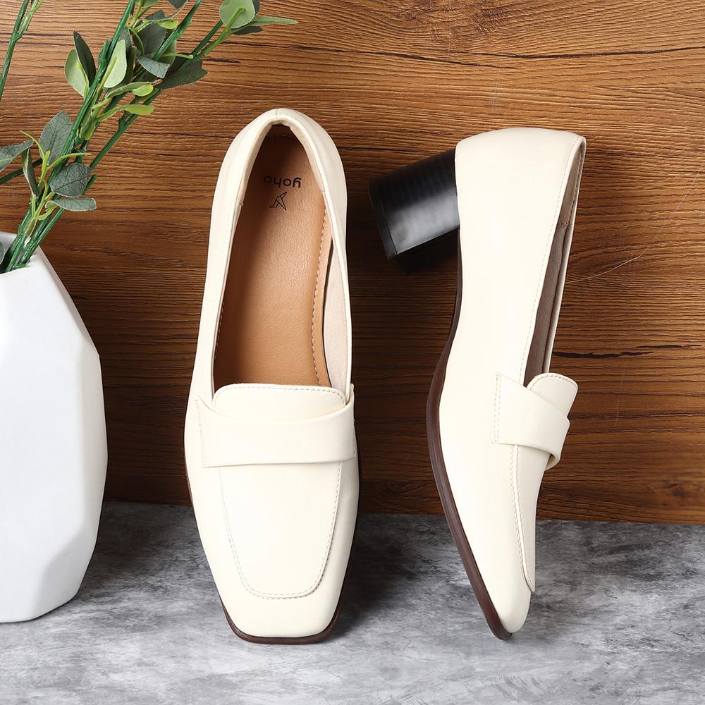 Bliss Heel Loafers For Women|Comfortable Work Heels| - Image 16