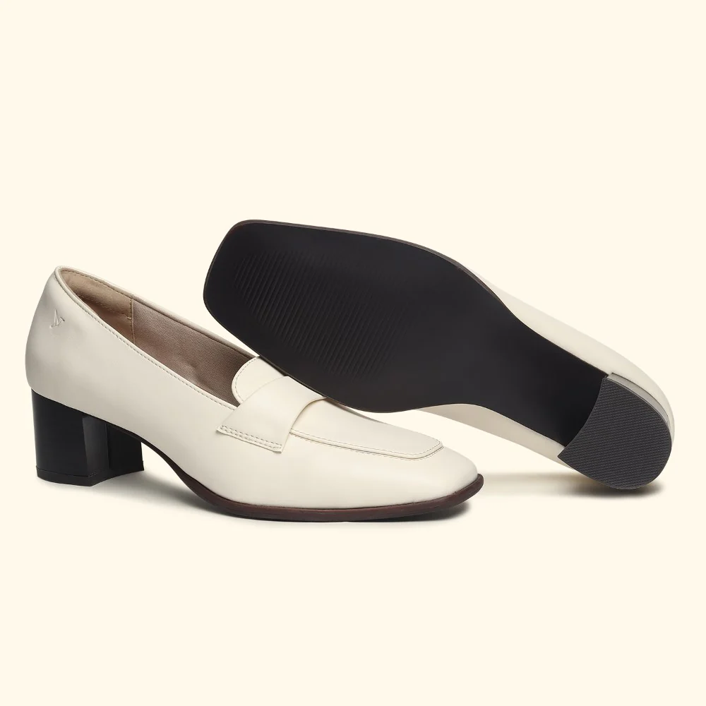 Bliss Heel Loafers For Women|Comfortable Work Heels| - Image 18