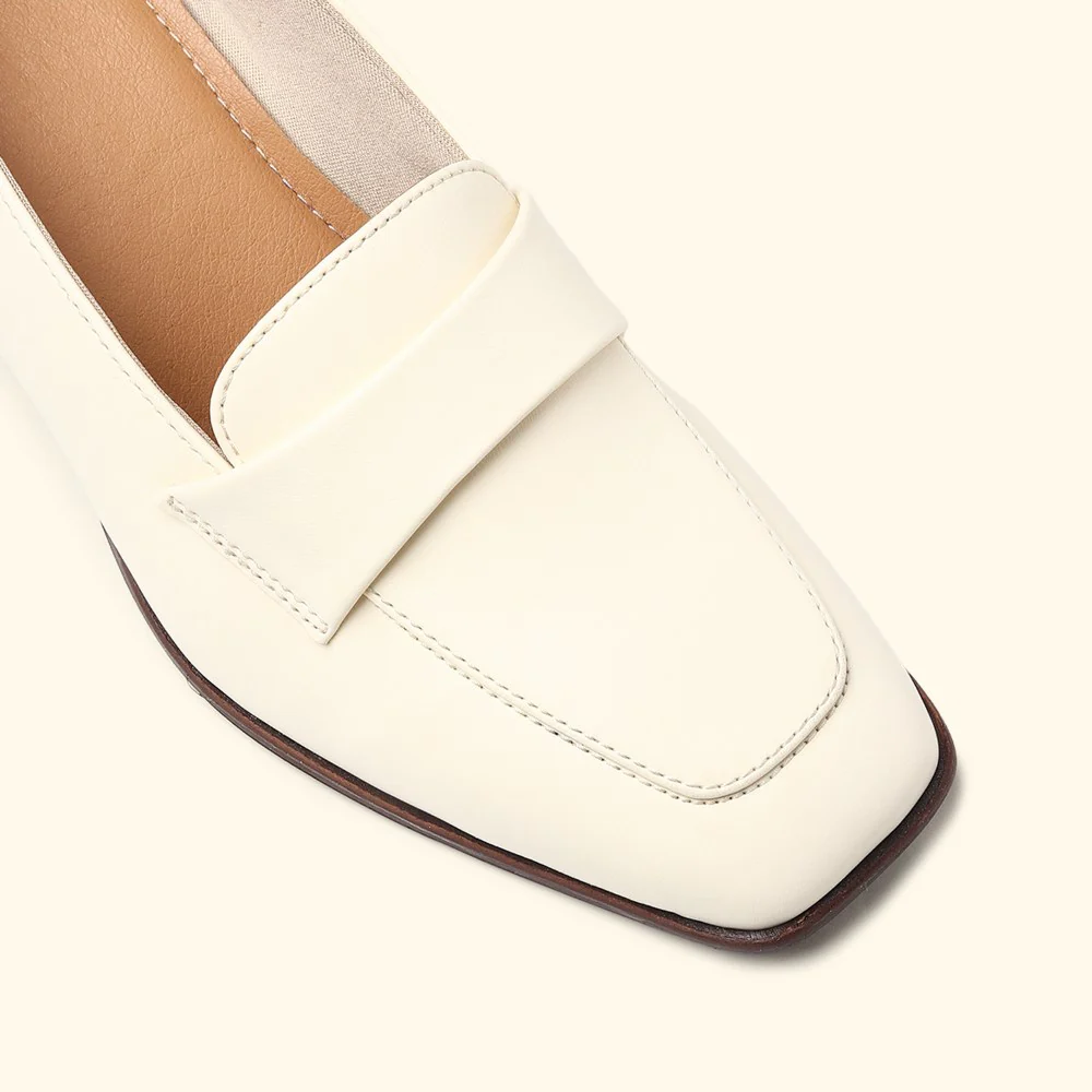 Bliss Heel Loafers For Women|Comfortable Work Heels| - Image 19
