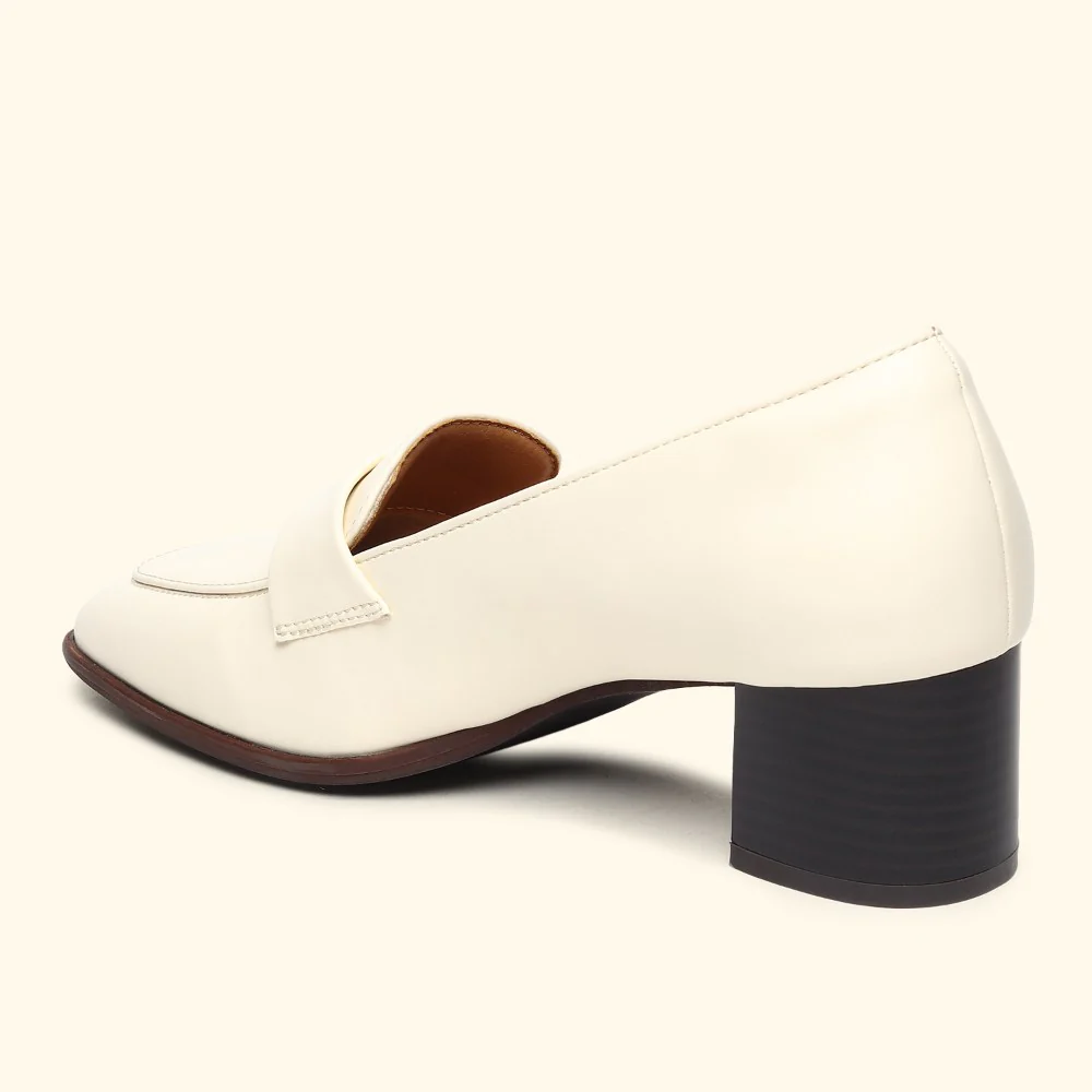 Bliss Heel Loafers For Women|Comfortable Work Heels| - Image 20