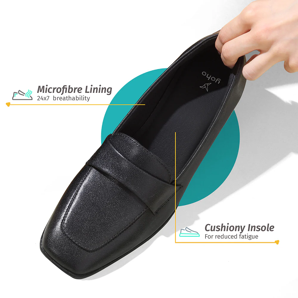 Bliss Heel Loafers For Women|Comfortable Work Heels| - Image 24