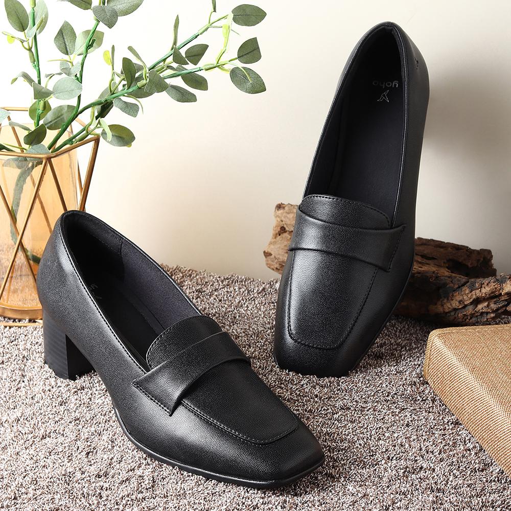Bliss Heel Loafers For Women|Comfortable Work Heels| - Image 25