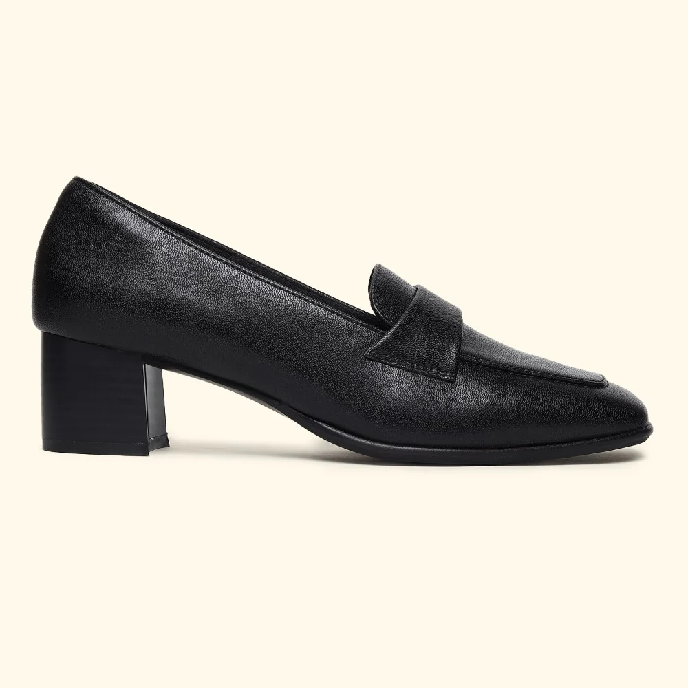 Bliss Heel Loafers For Women|Comfortable Work Heels| - Image 26