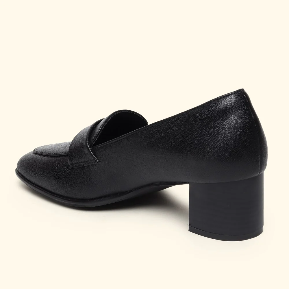 Bliss Heel Loafers For Women|Comfortable Work Heels| - Image 31