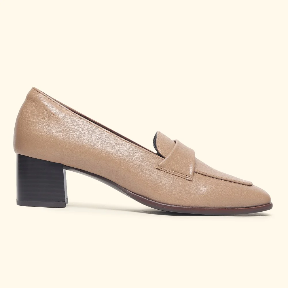 Bliss Heel Loafers For Women|Comfortable Work Heels| - Image 4