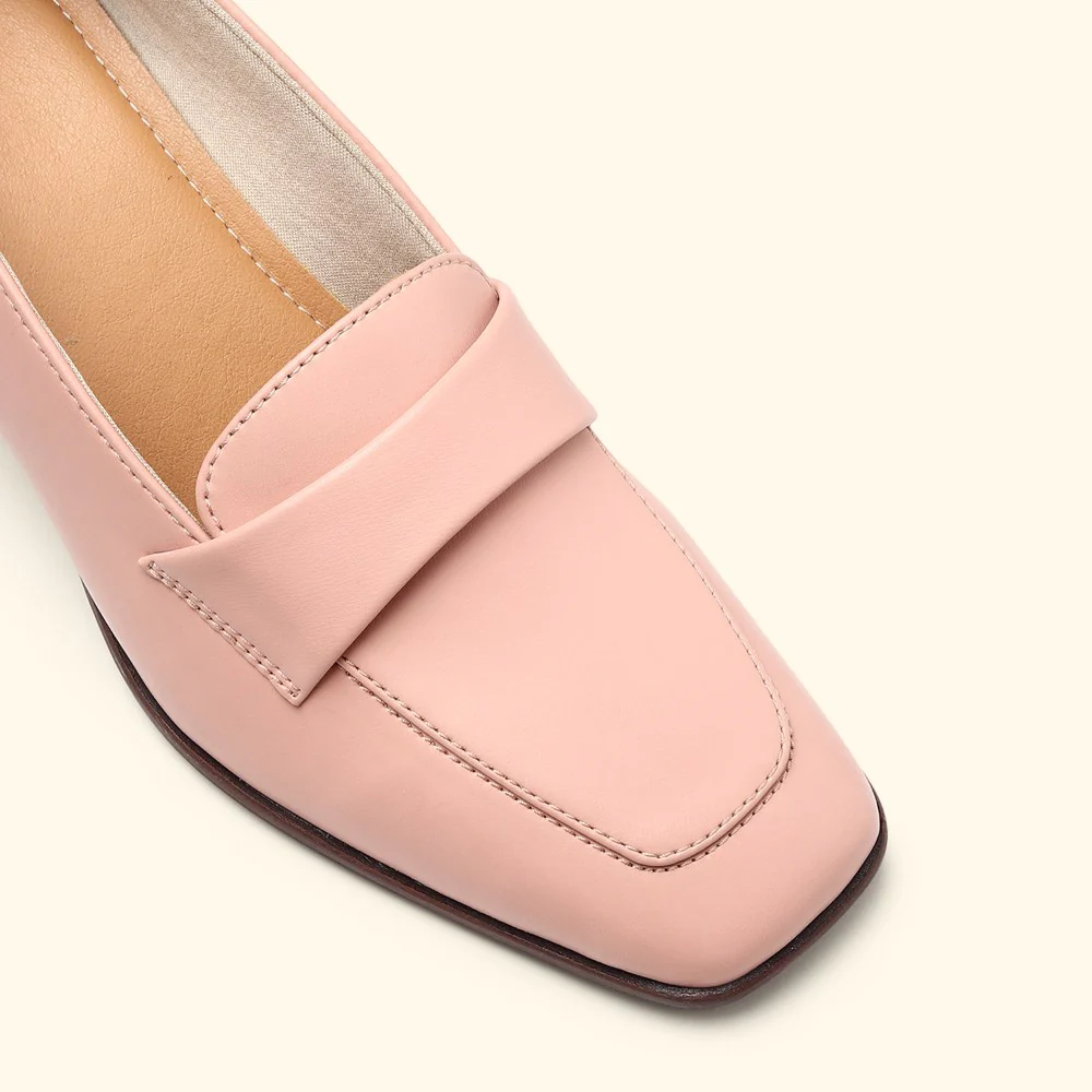 Bliss Heel Loafers For Women|Comfortable Work Heels| - Image 41