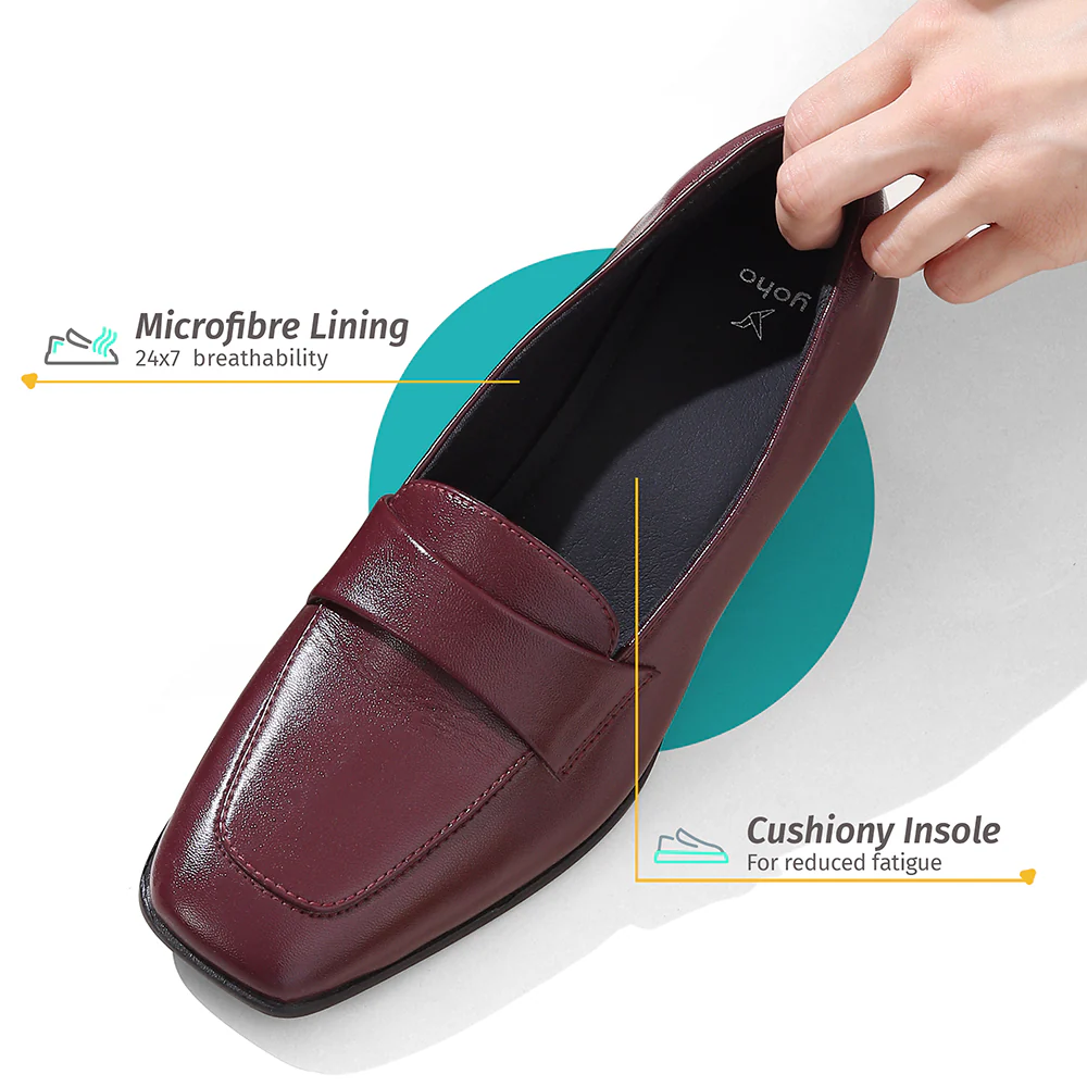 Bliss Heel Loafers For Women|Comfortable Work Heels| - Image 46