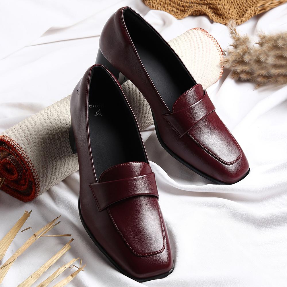 Bliss Heel Loafers For Women|Comfortable Work Heels| - Image 47