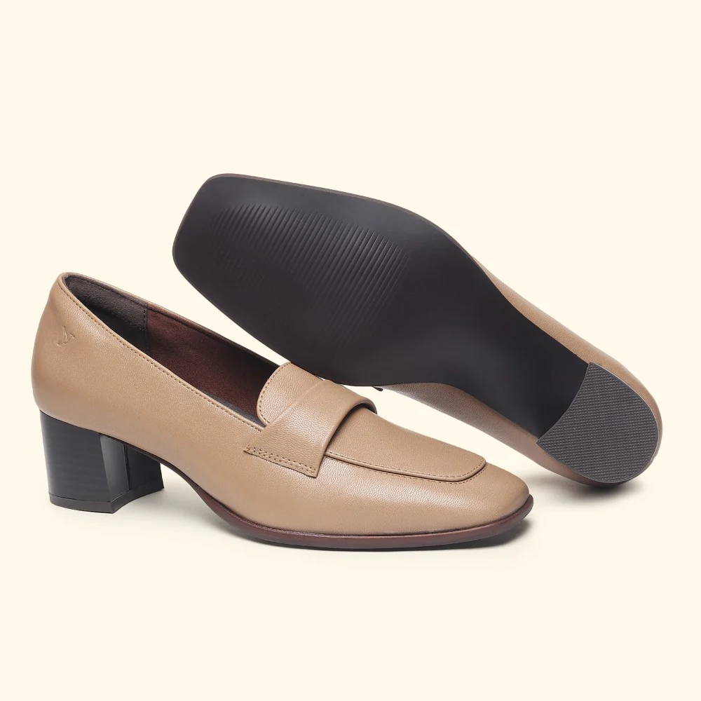 Bliss Heel Loafers For Women|Comfortable Work Heels| - Image 7