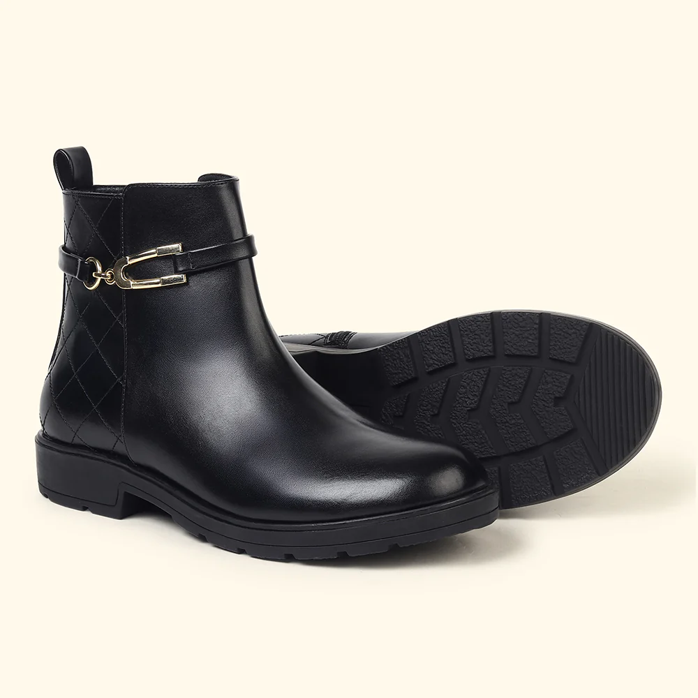 Midnight OG_Collar Crest Ankle Boots for Women - Image 10