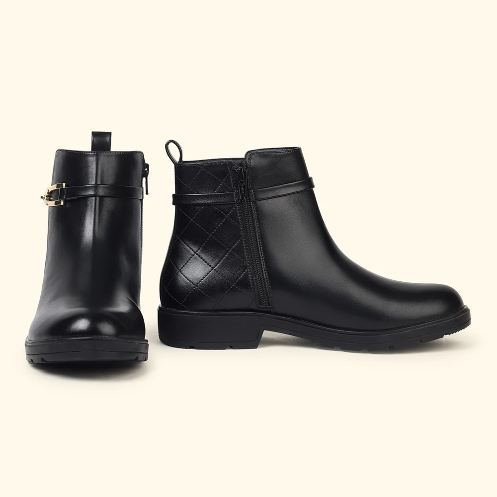 Midnight OG_Collar Crest Ankle Boots for Women - Image 11