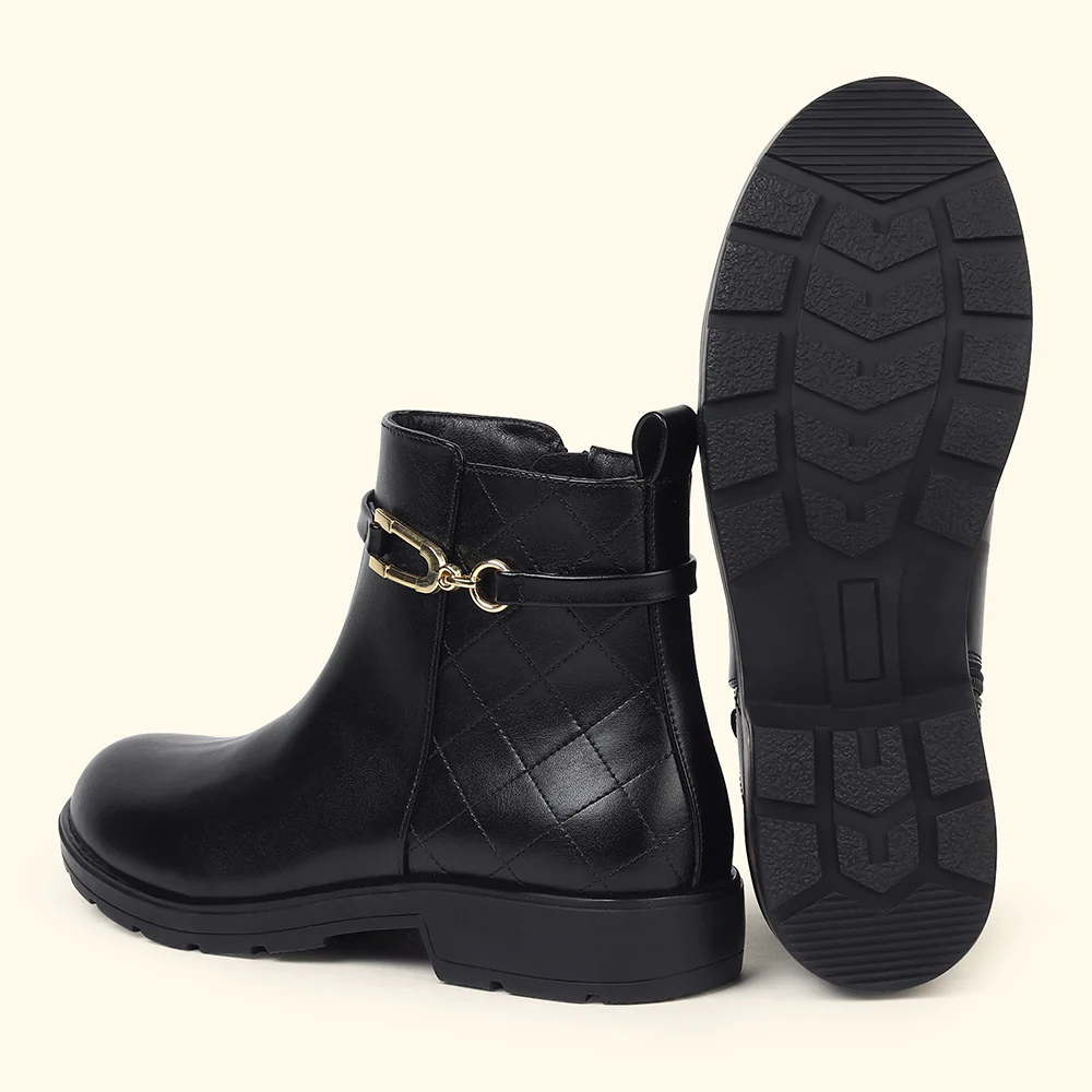 Midnight OG_Collar Crest Ankle Boots for Women - Image 12