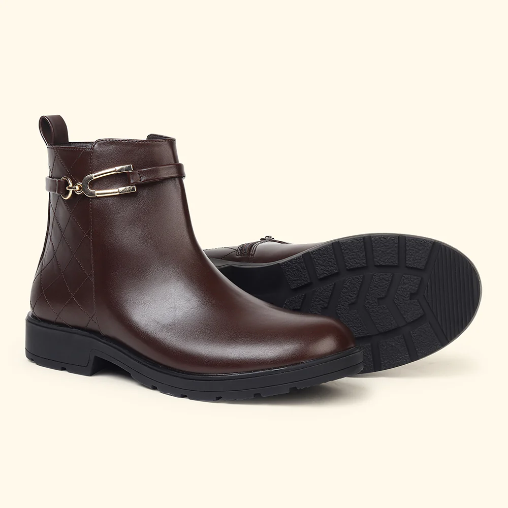 Midnight OG_Collar Crest Ankle Boots for Women - Image 4