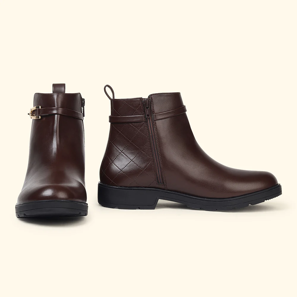 Midnight OG_Collar Crest Ankle Boots for Women - Image 5