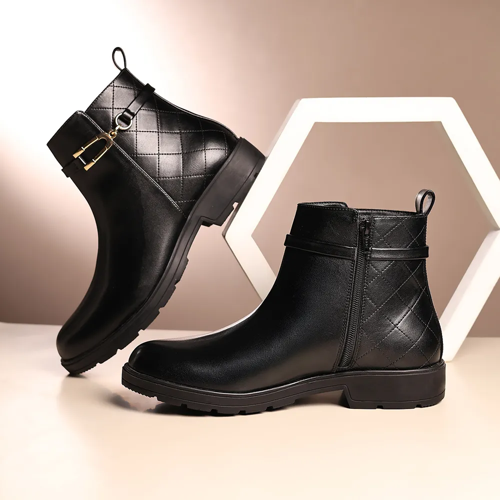 Midnight OG_Collar Crest Ankle Boots for Women - Image 7
