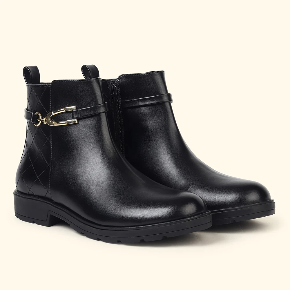 Midnight OG_Collar Crest Ankle Boots for Women - Image 8