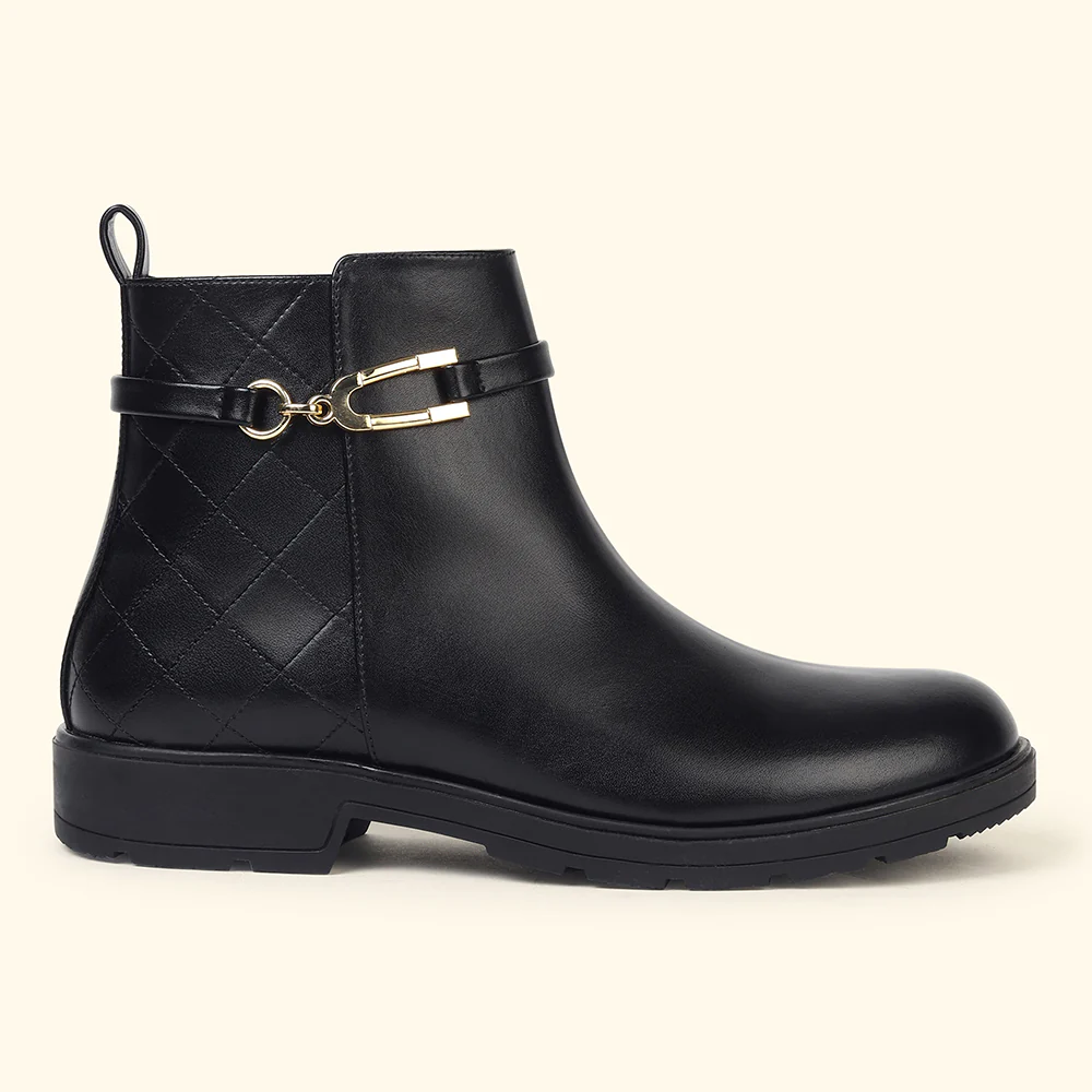 Midnight OG_Collar Crest Ankle Boots for Women - Image 9