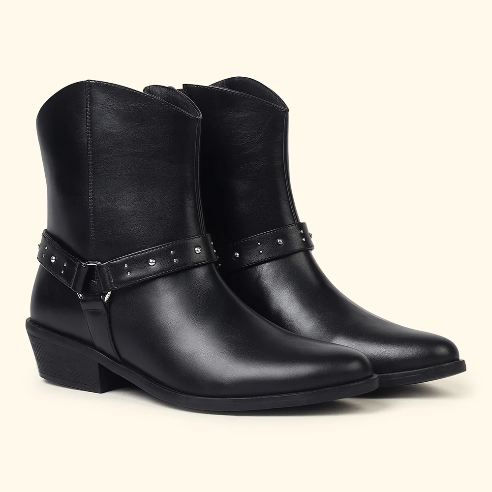 Slays Studs Mid Calf Boots for Women - Image 2