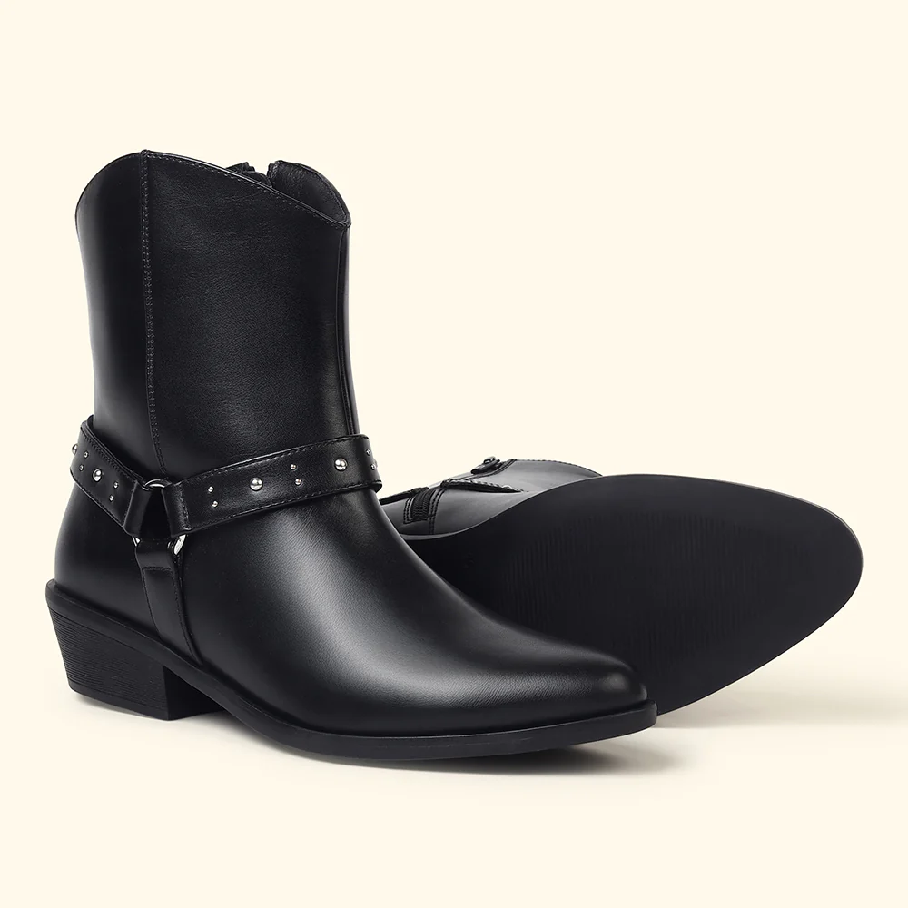 Slays Studs Mid Calf Boots for Women - Image 4