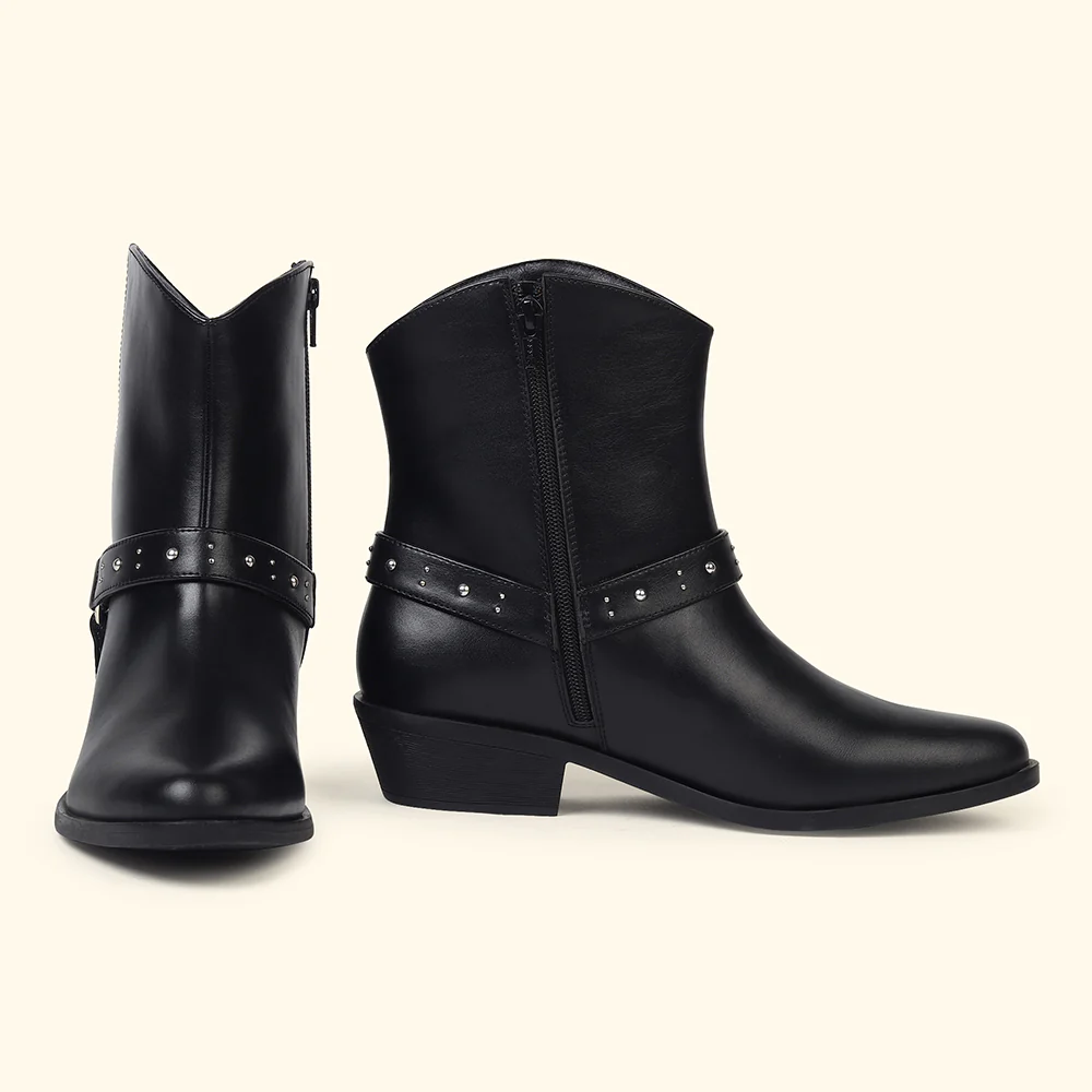 Slays Studs Mid Calf Boots for Women - Image 5