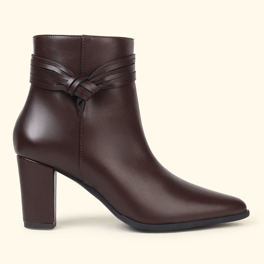 Slays Knot Ankle Length Boots for Women - Image 10