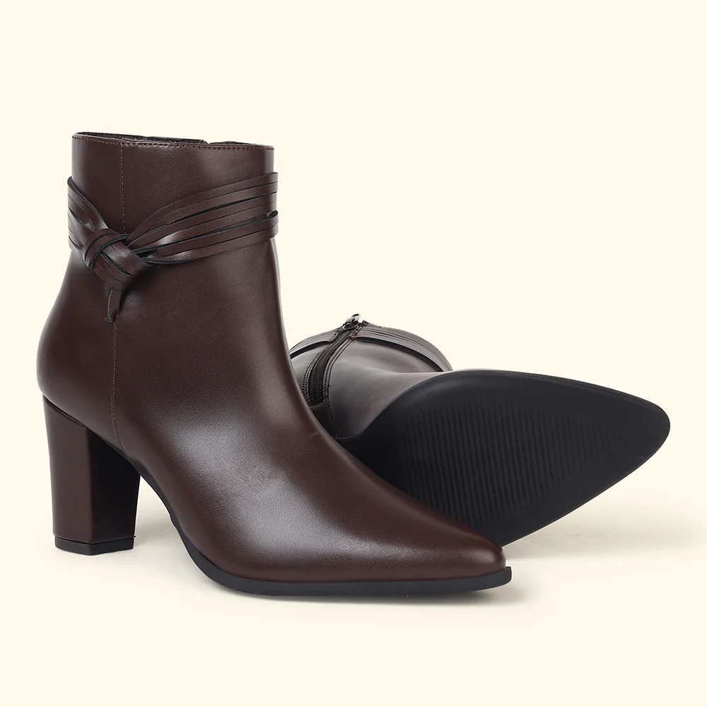 Slays Knot Ankle Length Boots for Women - Image 12