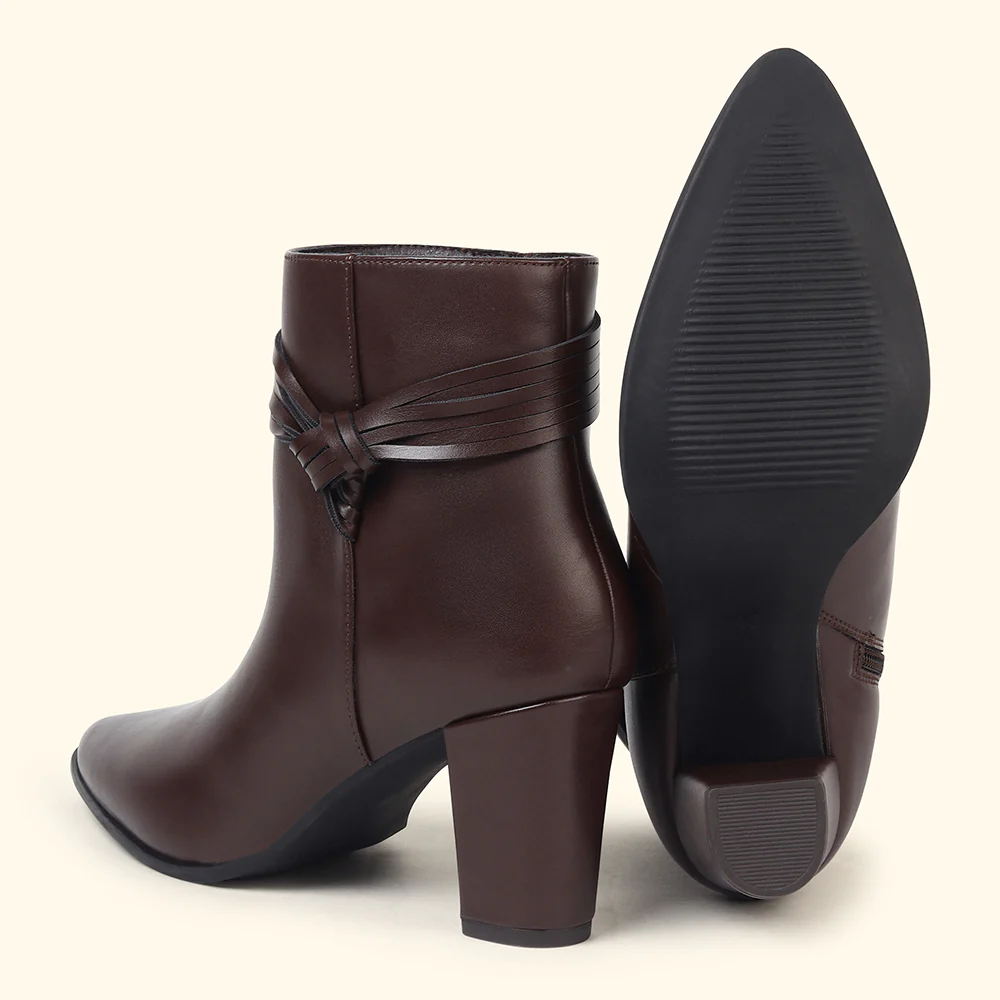 Slays Knot Ankle Length Boots for Women - Image 13