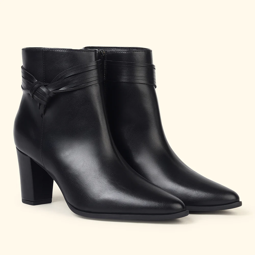 Slays Knot Ankle Length Boots for Women - Image 2