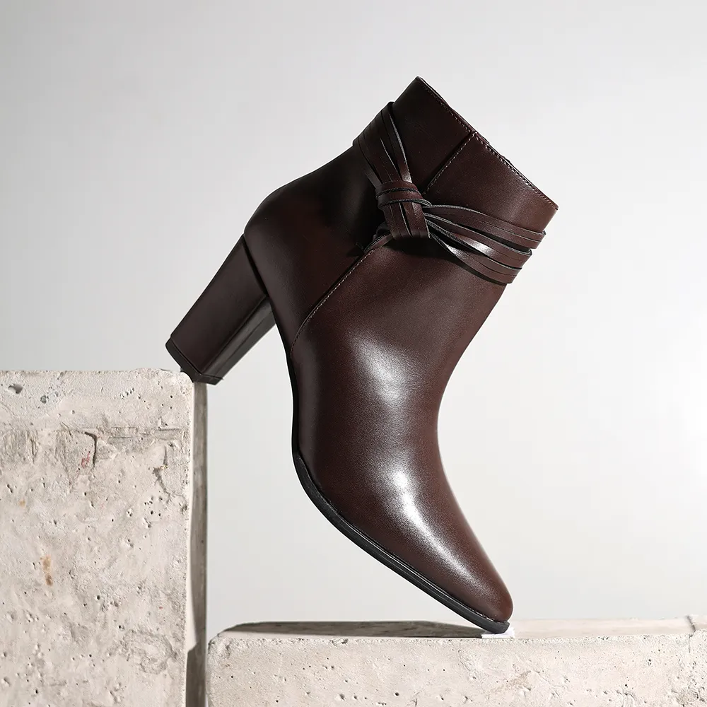 Slays Knot Ankle Length Boots for Women - Image 8