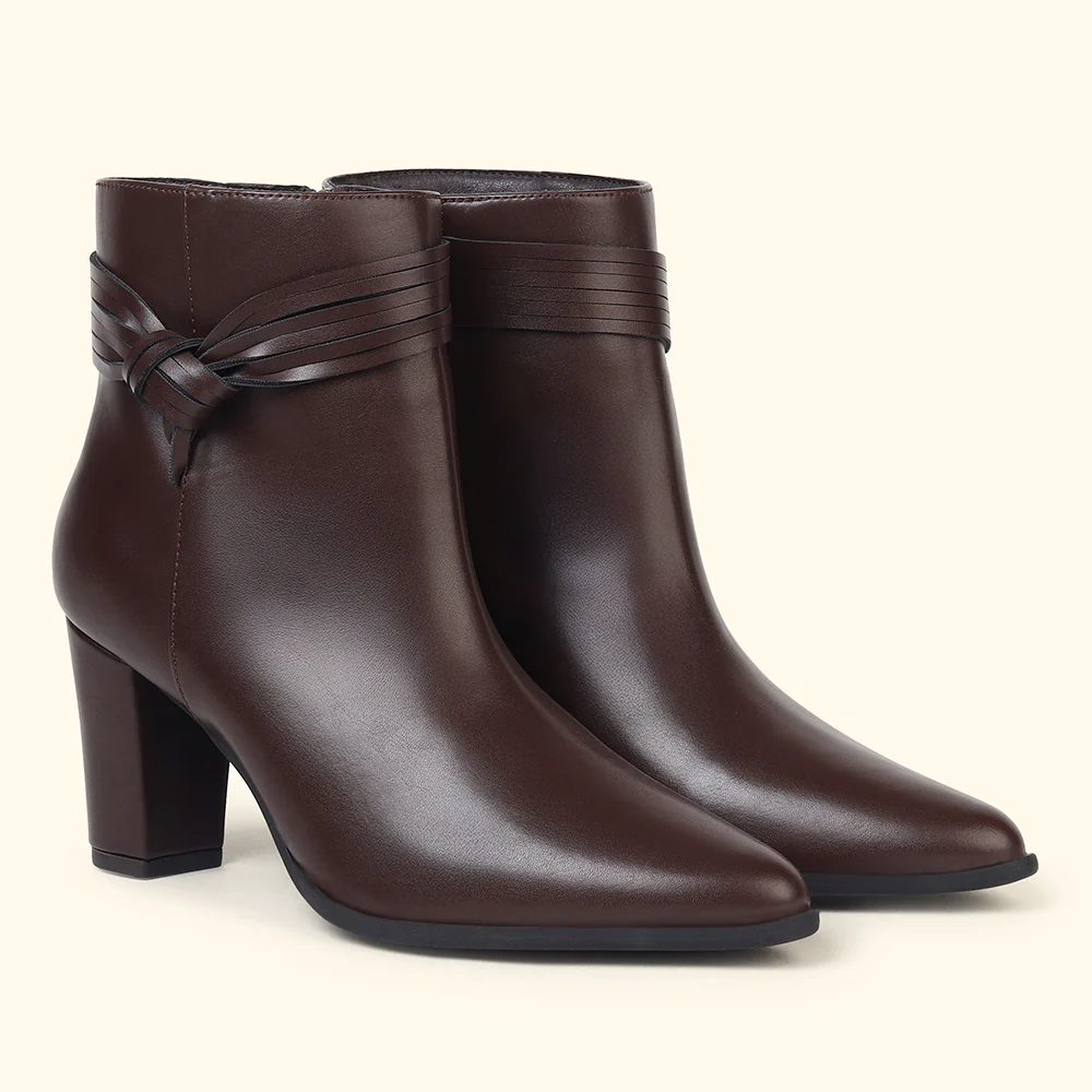 Slays Knot Ankle Length Boots for Women - Image 9