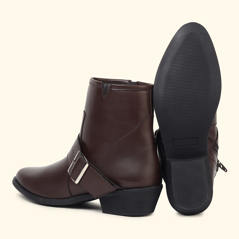 Side buckle Suede Ankle Boots for Women - Image 13