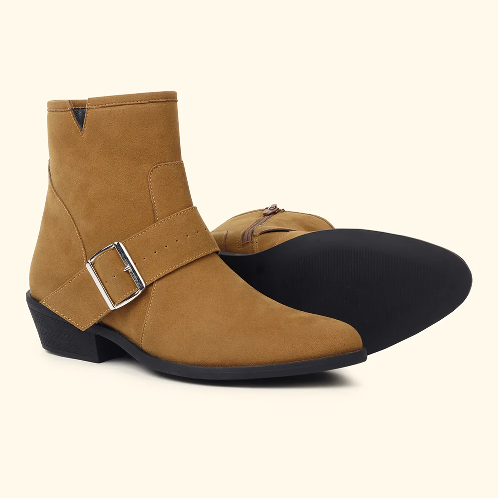 Side buckle Suede Ankle Boots for Women - Image 5