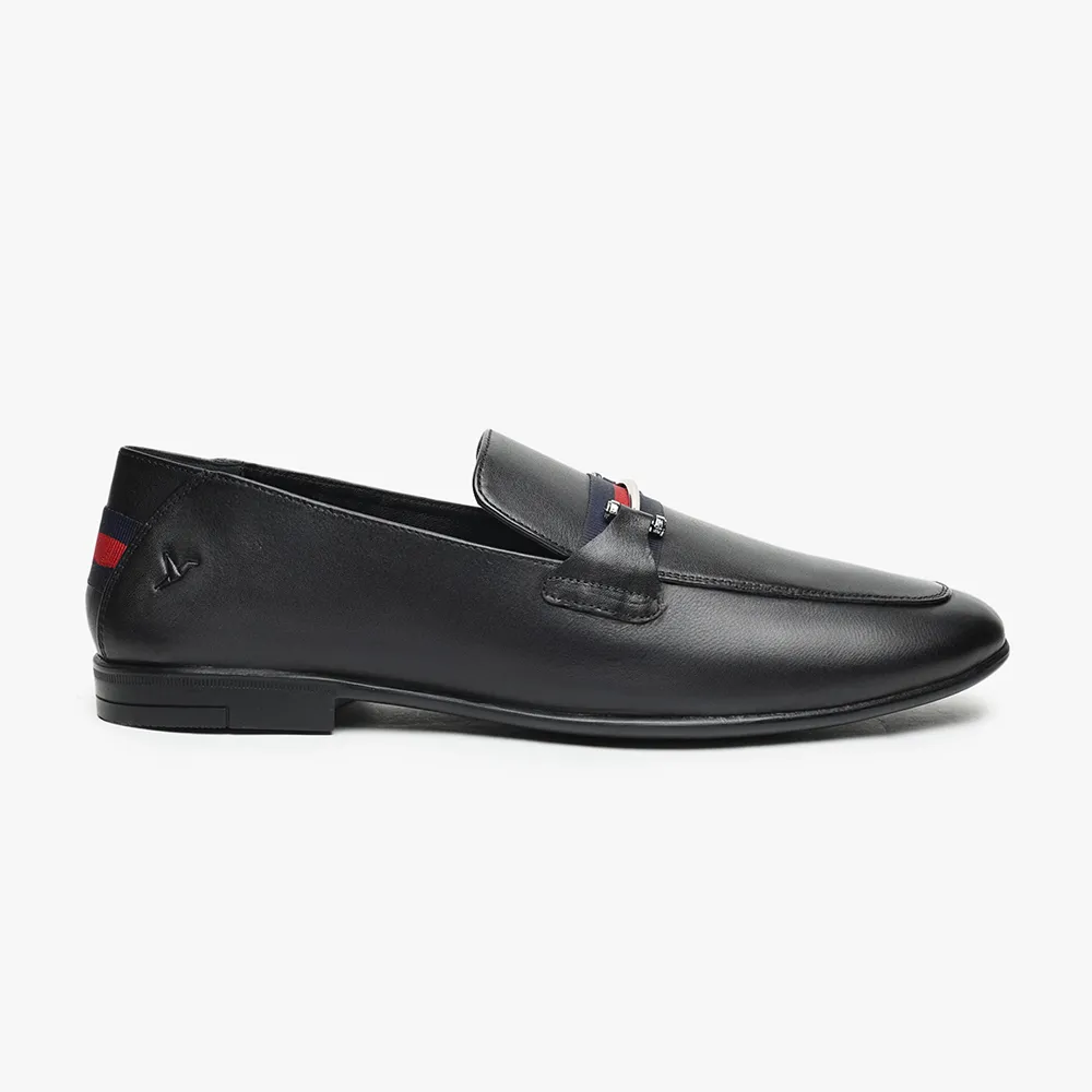 DualTone Wing Loafers for Men - Classic Black - Image 3