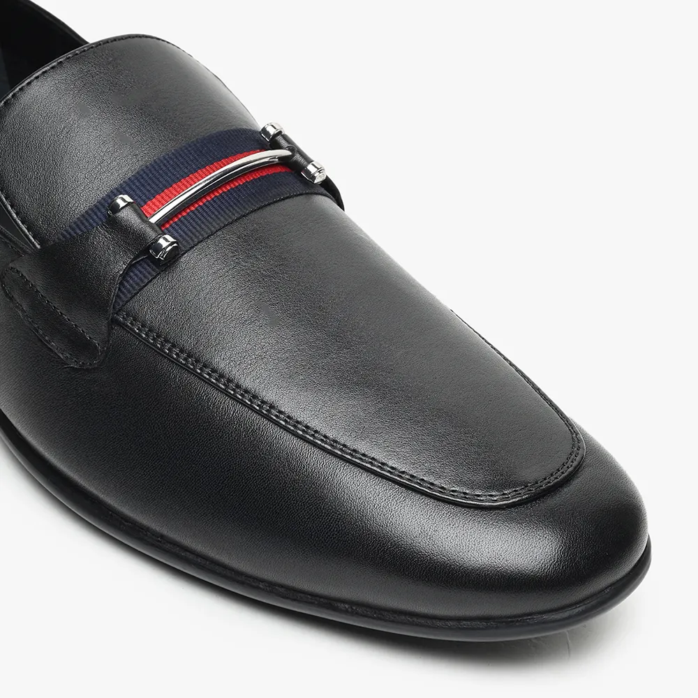 DualTone Wing Loafers for Men - Classic Black - Image 4