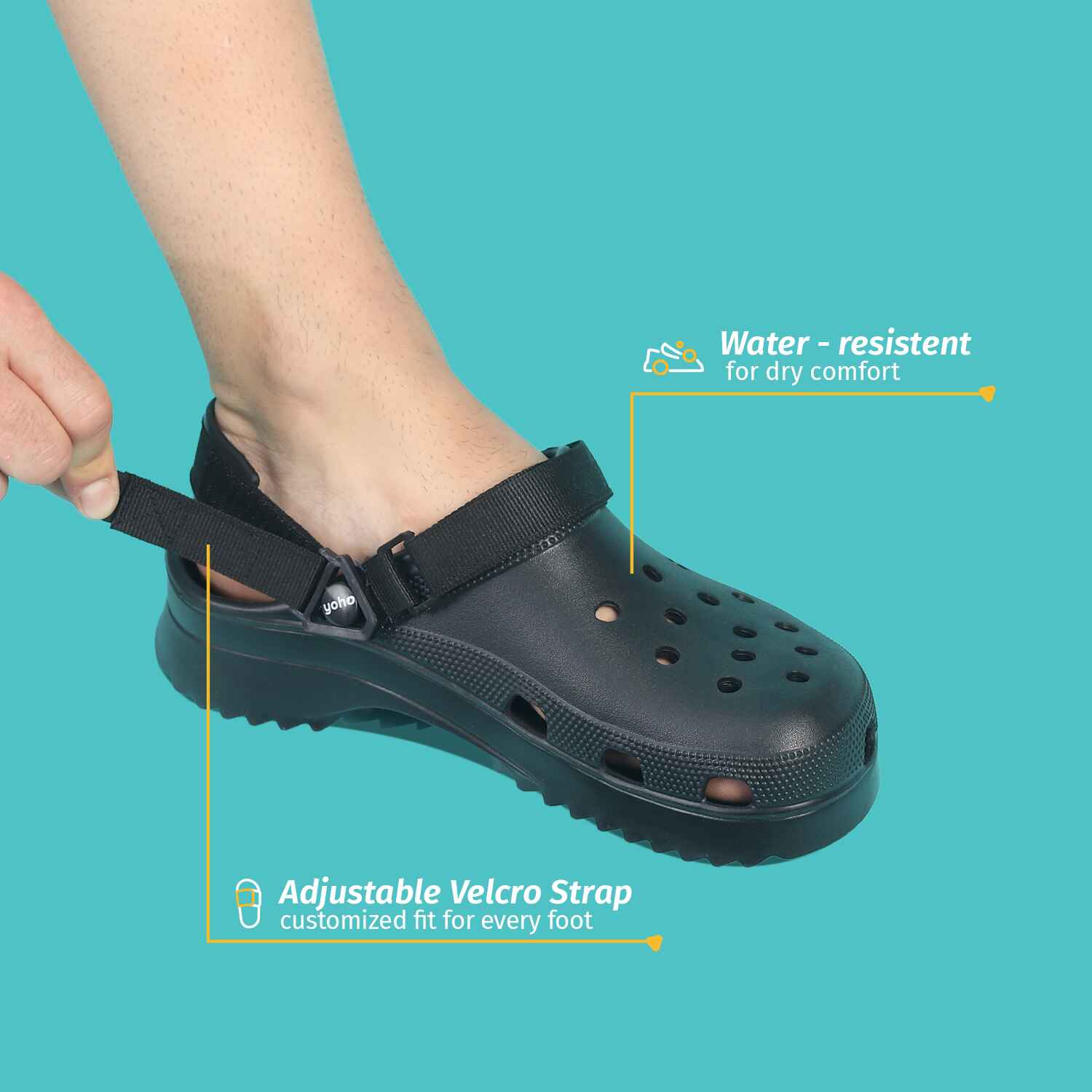 Hacker 001 Water Resistant Chunky Clogs for Men - Image 11