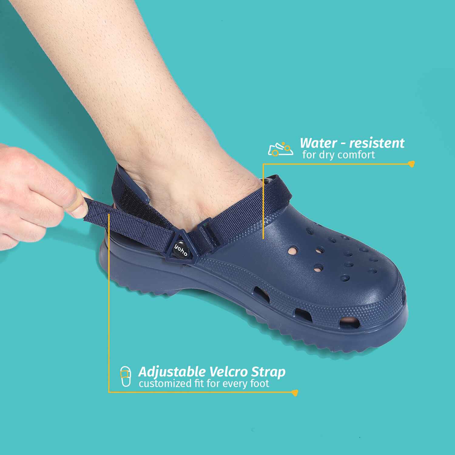 Hacker 001 Water Resistant Chunky Clogs for Men - Image 3