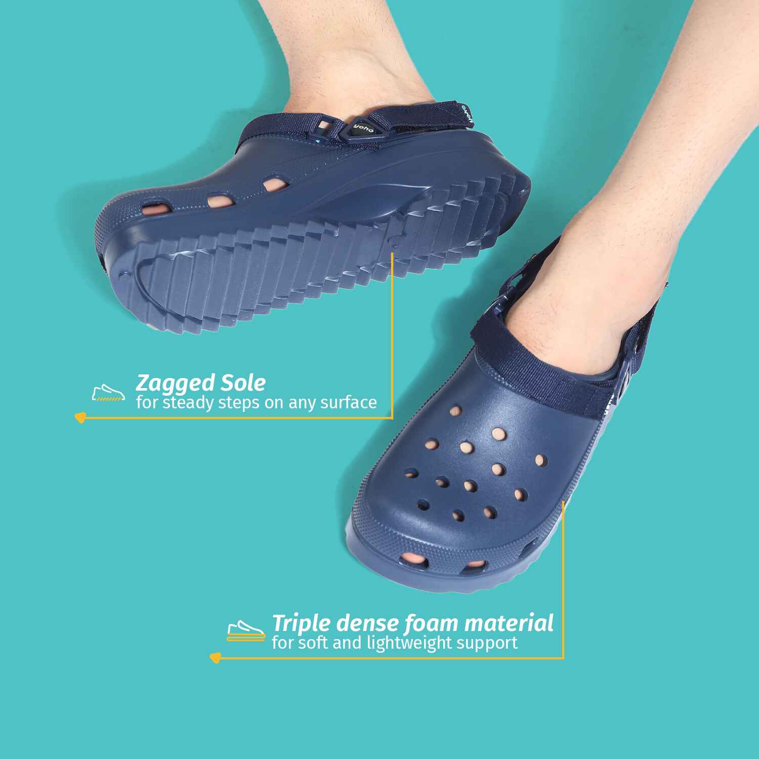 Hacker 001 Water Resistant Chunky Clogs for Men - Image 4