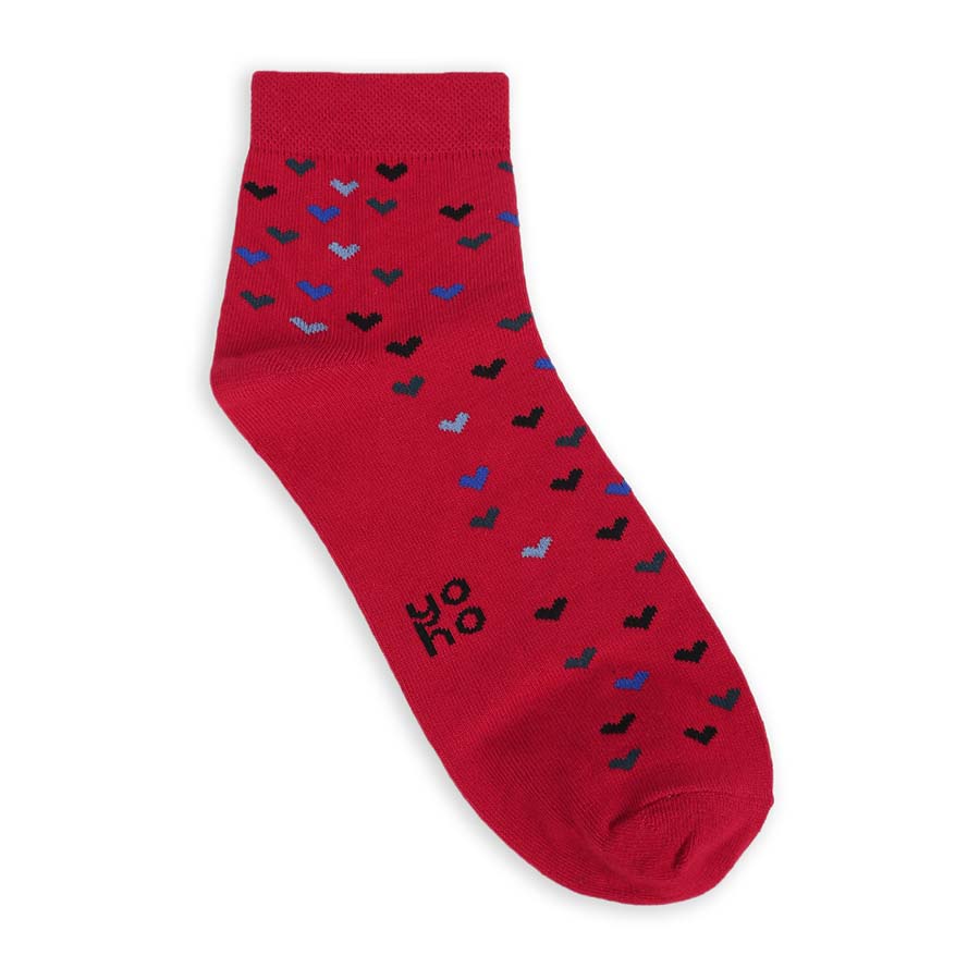 Heart Printed Ankle Socks - Image 10