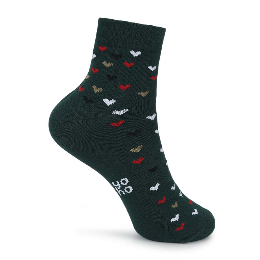 Heart Printed Ankle Socks - Image 11