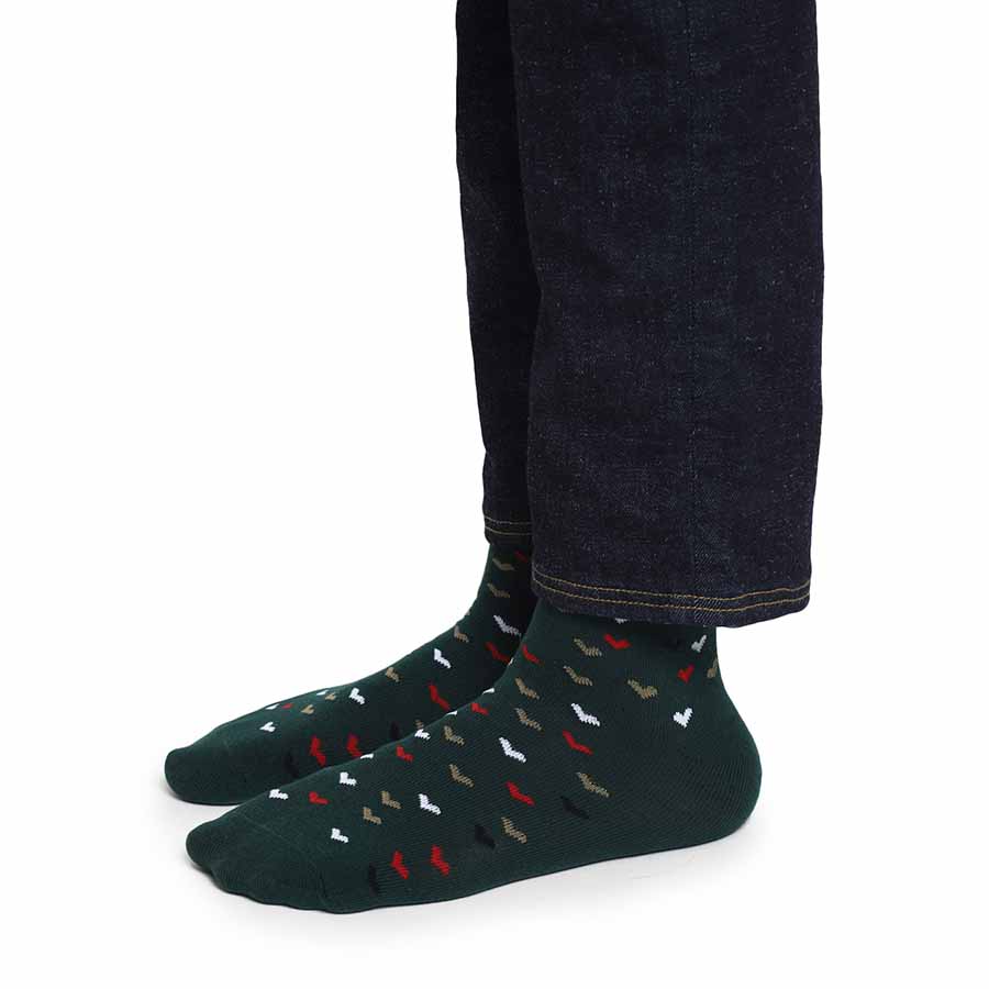 Heart Printed Ankle Socks - Image 14