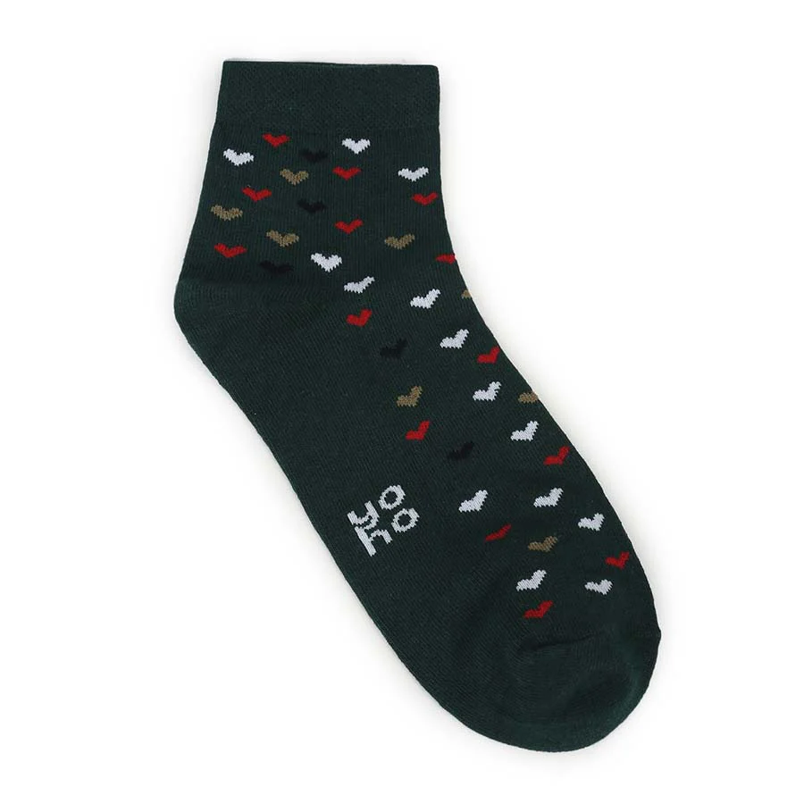 Heart Printed Ankle Socks - Image 15