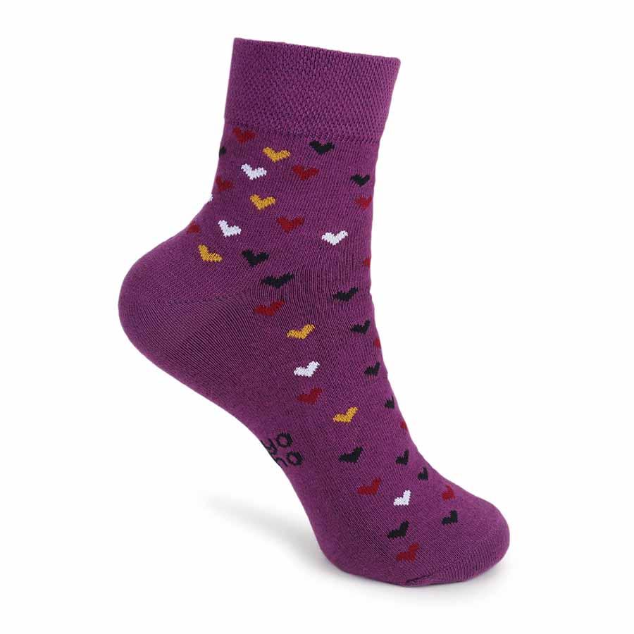 Heart Printed Ankle Socks - Image 16