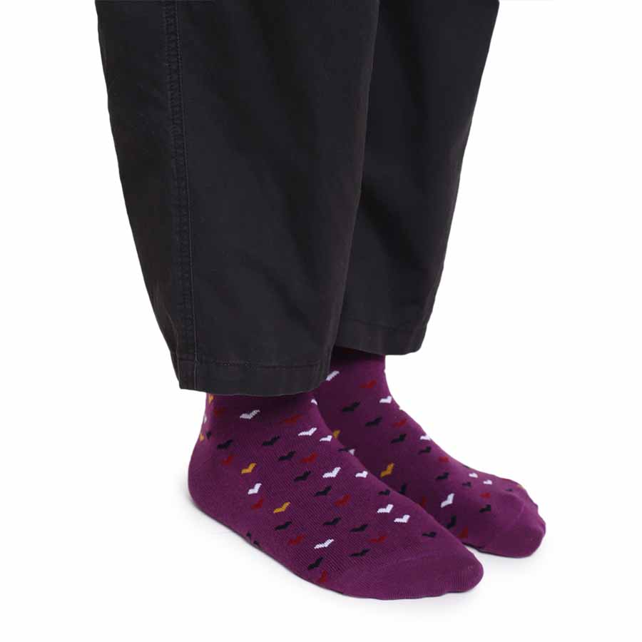 Heart Printed Ankle Socks - Image 17