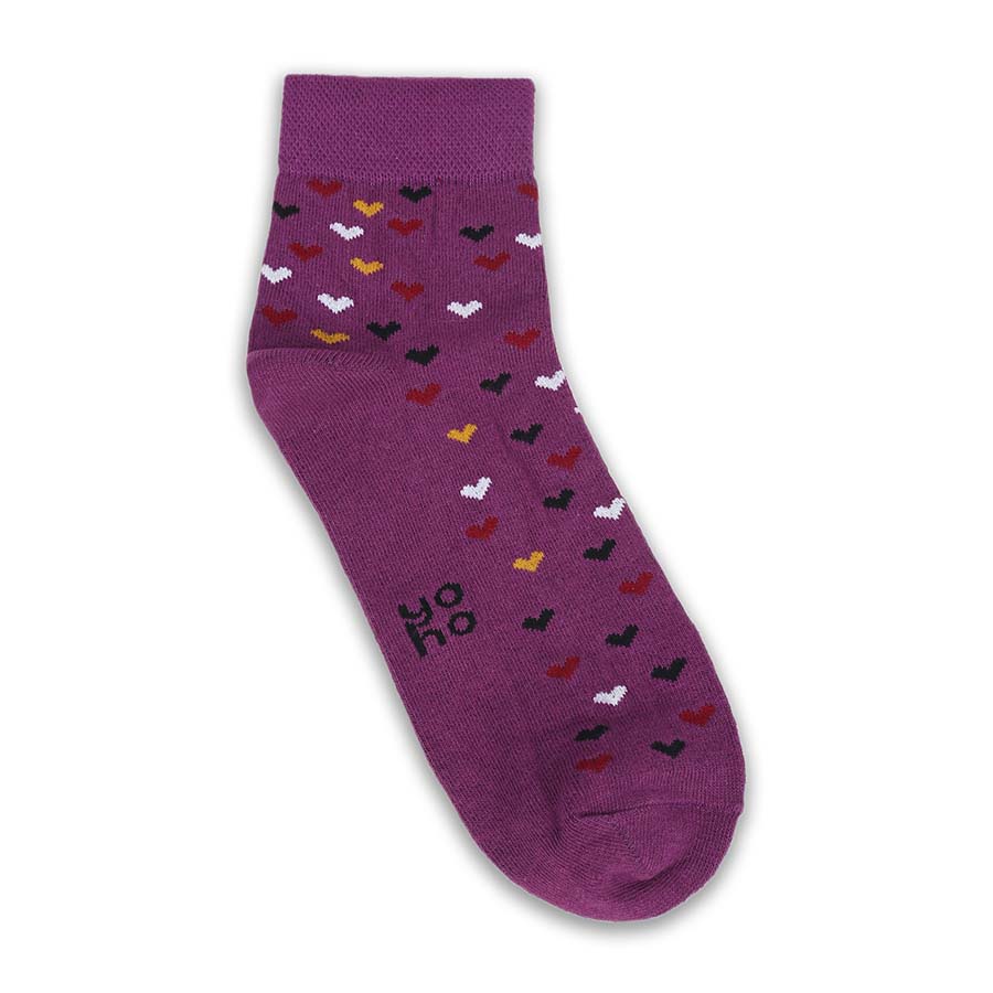 Heart Printed Ankle Socks - Image 20