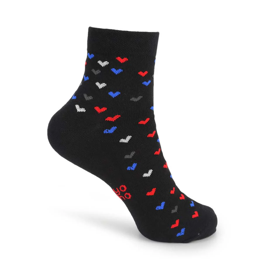 Heart Printed Ankle Socks - Image 21